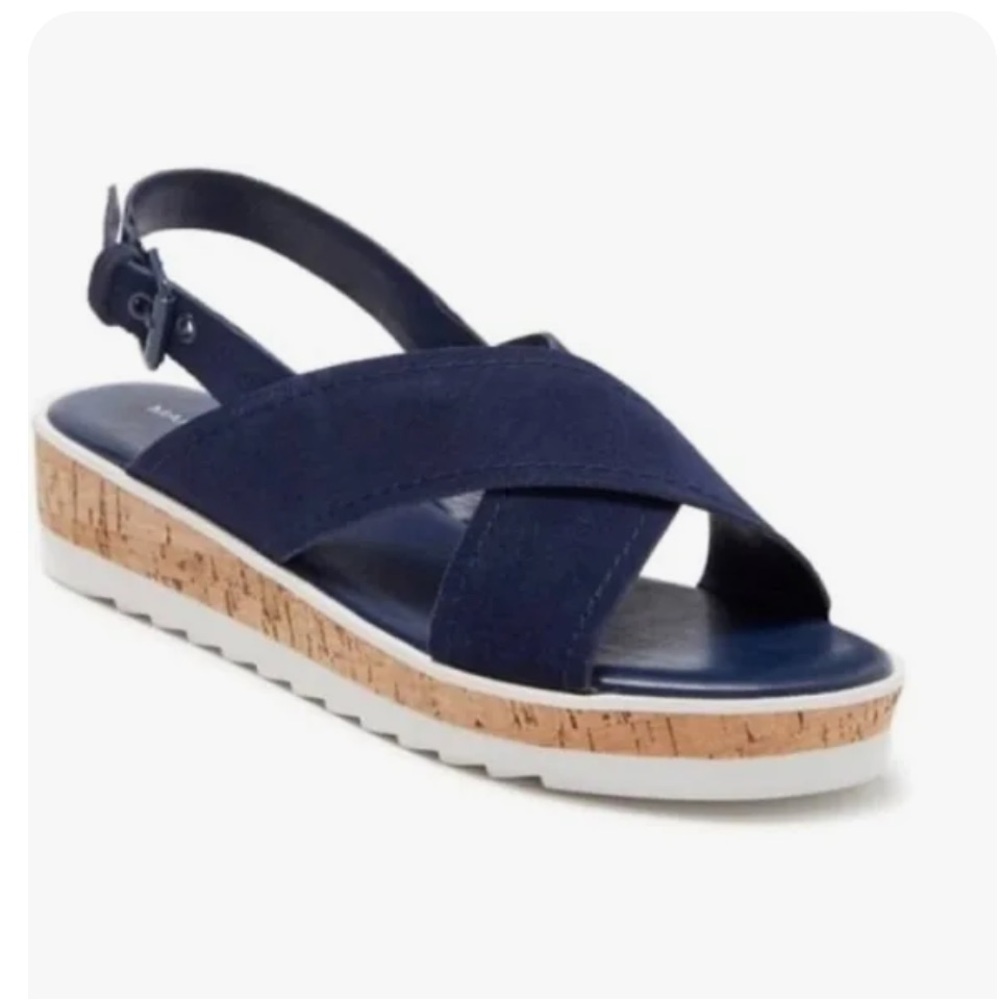 Marc Fisher Glitze Wedge Sport Sandal Size 10 M